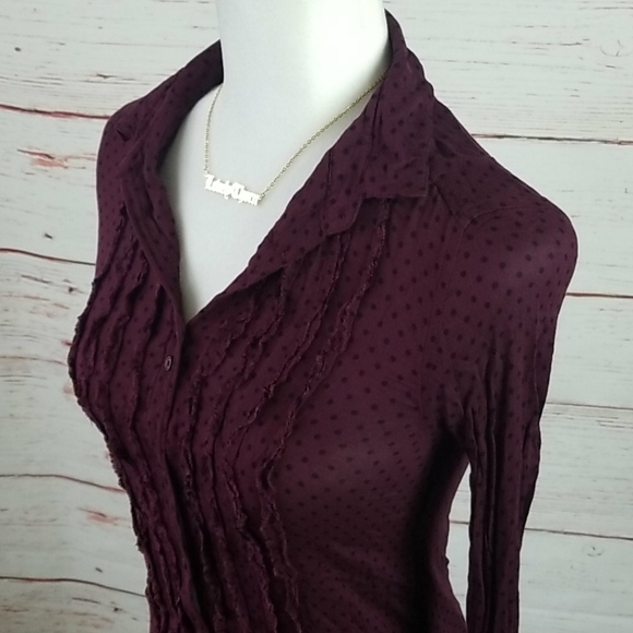 UO // cooperative polka dot ruffle bib top - Picture 5 of 13